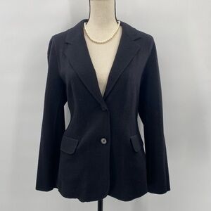 Talbots Black Wool Blazer size 10 NWT